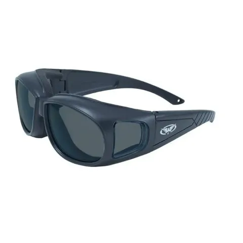 Окуляри захисні з ущільнювачем Global Vision Outfitter (gray) Anti-Fog, чорні, Чорний — фото 2