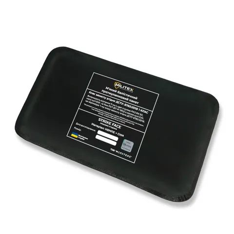 Балістичний захист 1 класу для плитоноски Militex Pro Series (M-L) 29,5*14,7 см камербанд, 1 шт — фото 6