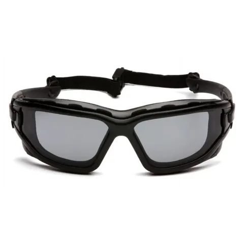 Окуляри захисні з ущільнювачем Pyramex i-Force XL (gray) Anti-Fog, чорний, Чорний — фото 4