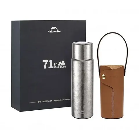 Термос титановий з чохлом Naturehike CNK230CF012 600 ml — фото 2