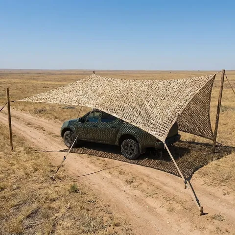 Антидронова маскувальна сітка Militex з основою Камуфляж земля 10х10м (площа 100 кв.м.)