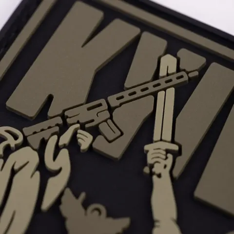 ПВХ патч (шеврон) "Київ-Вільний" олива — фото 5