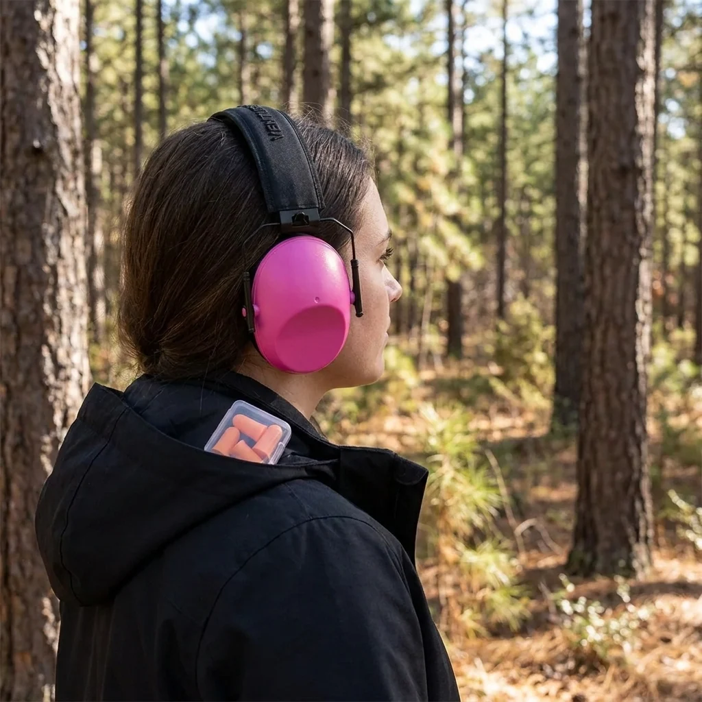 Навушники Рожеві Venture Gear VGPM9010PC з шумопоглинанням NRR 24dB + беруші