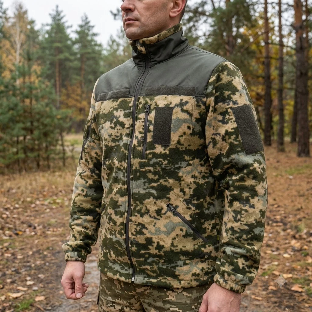 Військова кофта флісова піксель mod. 3