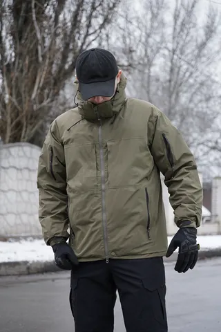 Зимова утеплена тактична куртка Archon Husky Extreme Єврозима (темний койот) — фото 8