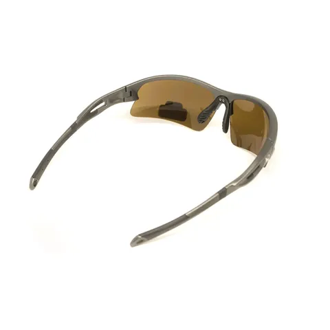 Окуляри захисні Venture Gear MontEagle GunMetal (bronze) Anti-Fog, коричневі в оправі кольору "темний металік", Темний металік — фото 3