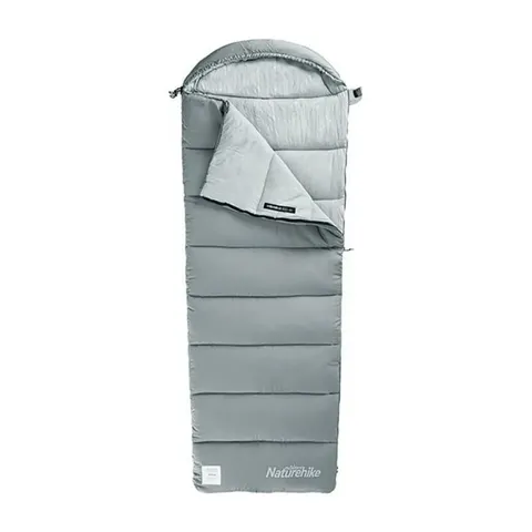 Спальник з капюшоном Naturehike M400 NH20MSD02, (1°C), лівий, сірий — фото 2