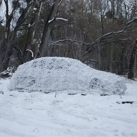Маскувальна сітка Militex для окопів та бліндажів Зимовий мультикам 20х20 (площа 400 кв.м.) — фото 4