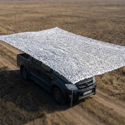 Зимова маскувальна сітка з основою 5х8м Militex Зимовий мультикам — фото 1