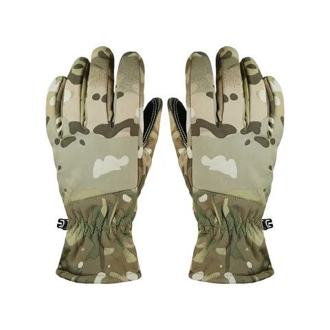 Тактичні зимові рукавиці SoftShell Multicam з — фото 2