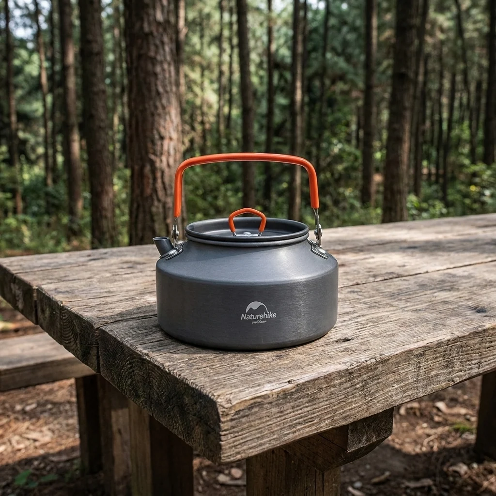 Чайник Naturehike NH17C020-H 1.1 л, алюміній, сірий