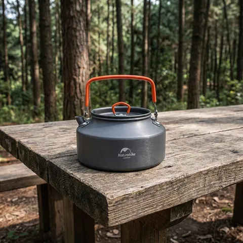 Чайник Naturehike NH17C020-H 1.1 л, алюміній, сірий
