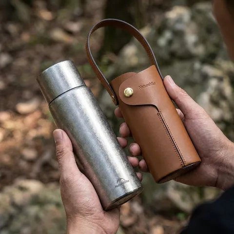 Термос титановий з чохлом Naturehike CNK230CF012 600 ml — фото 3