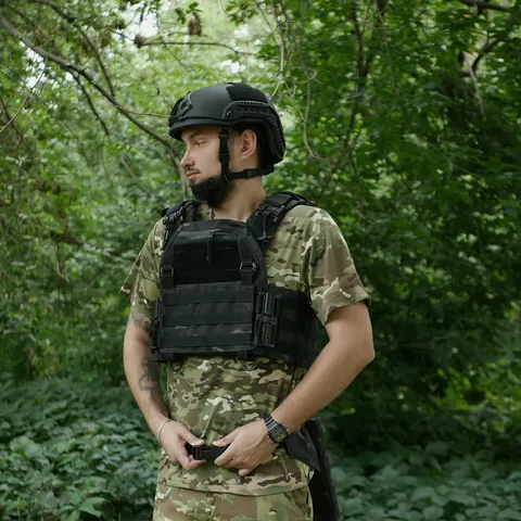 Каремат-сидушка Kiborg з балістичним пакетом 1 клас захисту Militex 20mm Cordura Black Multicam — фото 9