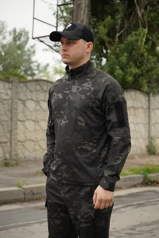 Костюм тактичний Twill FS чорний мультикам ( штани+убакс ) — фото 9