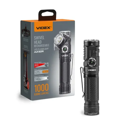 Портативний світлодіодний ліхтарик VIDEX VLF-A232R 1000Lm 5000K — фото 10