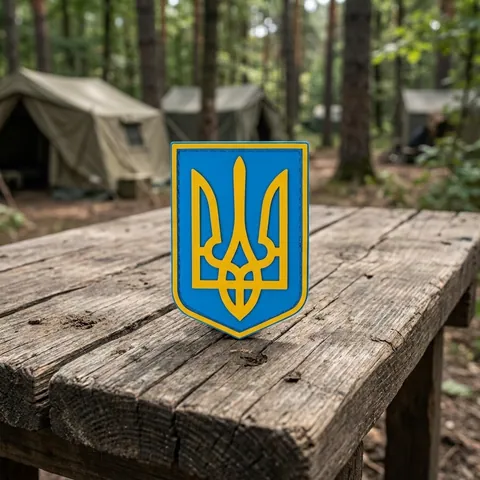 ПВХ патч Герб жовто-блакитний