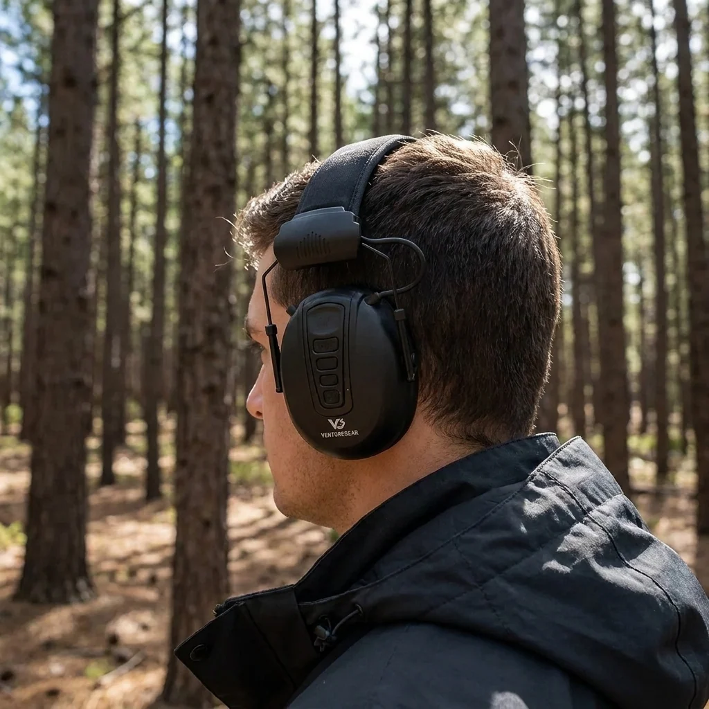 Активні навушники протишумні захисні Venture Gear Clandestine NRR 24dB (чорні)