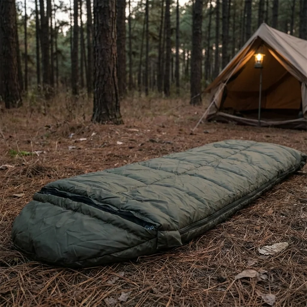 Спальний мішок Kiborg Arctic Omni-Heat олива -25С 100*205