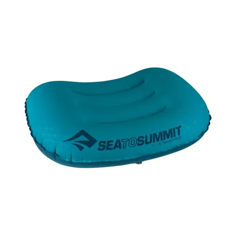 Синя надувна подушка Aeros Ultralight Pillow 12х36х26см — фото 4