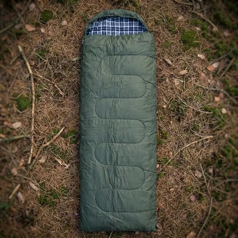 Спальний мішок Totem Ember Plus XXL ковдра з капюш лівий olive — фото 3