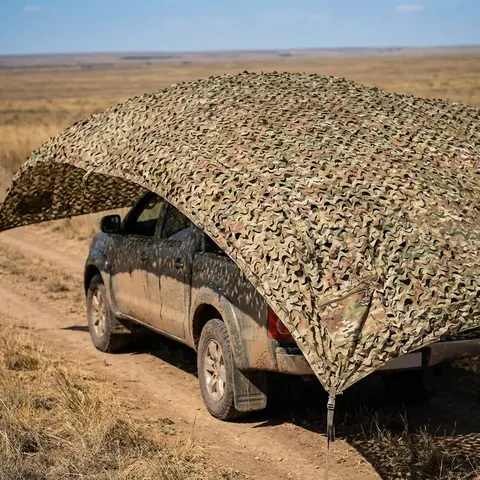 Маскувальна сітка Militex для окопів та бліндажів Степовий мультикам 3х5м (площа 15 кв.м.)