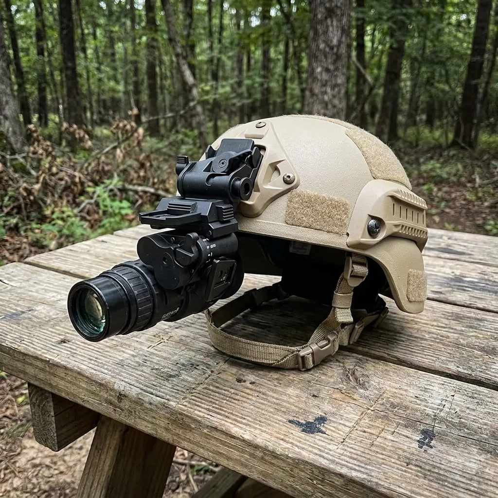 Прилад нічного бачення PVS-18A1 Night Vision із кріпленням FMA L4G24 на шолом