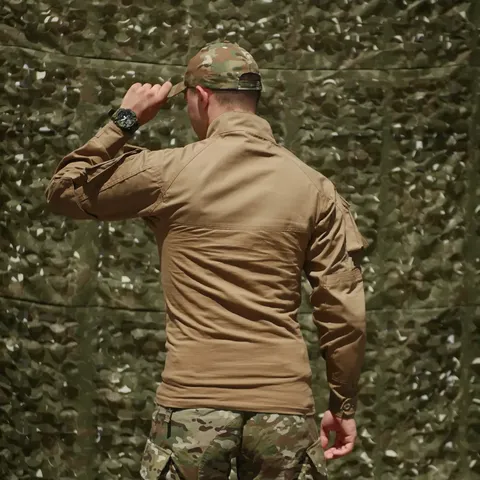 Сорочка Defcon 5 Cool Combat Shirt Cotone Койот — фото 3