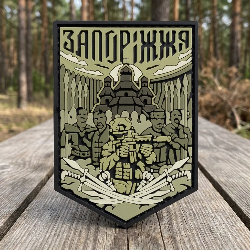 ПВХ Патч (шеврон) "Запоріжжя" олива