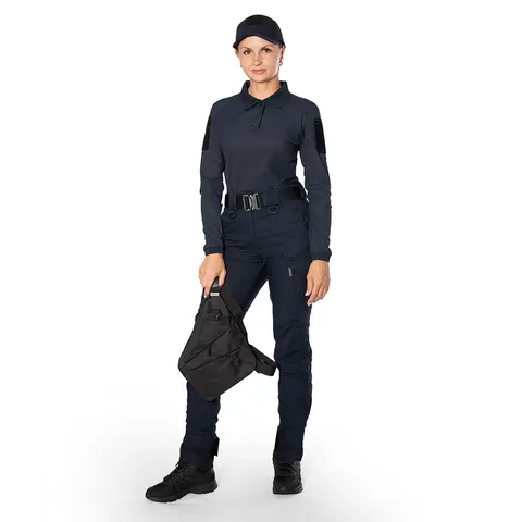 Поло Pani Patrol 2.0 (perf.) Long CoolPass LT Темно-синє — фото 14