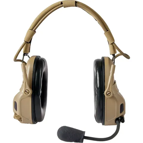Активні навушники Ops-Core AMP Communication Headset-Connectorized. Верхній тримач. Tan — фото 8