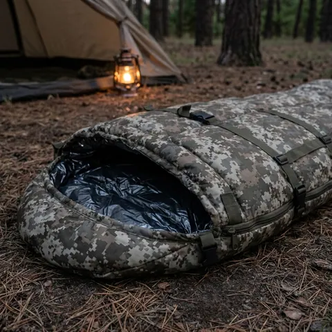 Зимовий спальний мішок Kiborg "Omni-Heat" -25°C піксель (85x210)