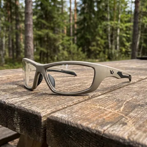 Окуляри захисні Venture Gear Tactical Howitzer Tan (clear) Anti-Fog, прозорі в пісочній оправі