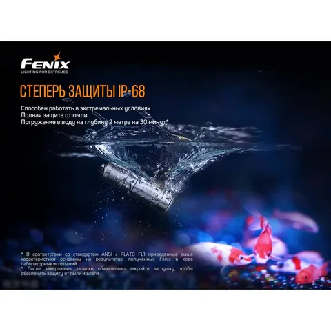 Ліхтар ручний Fenix E02R синій — фото 9