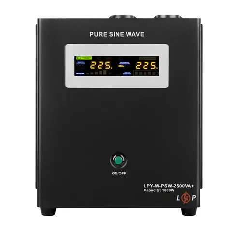 ДБЖ з правильною синусоїдою 24V LPY-W-PSW-2500VA+(1800Вт)10A/20A — фото 2