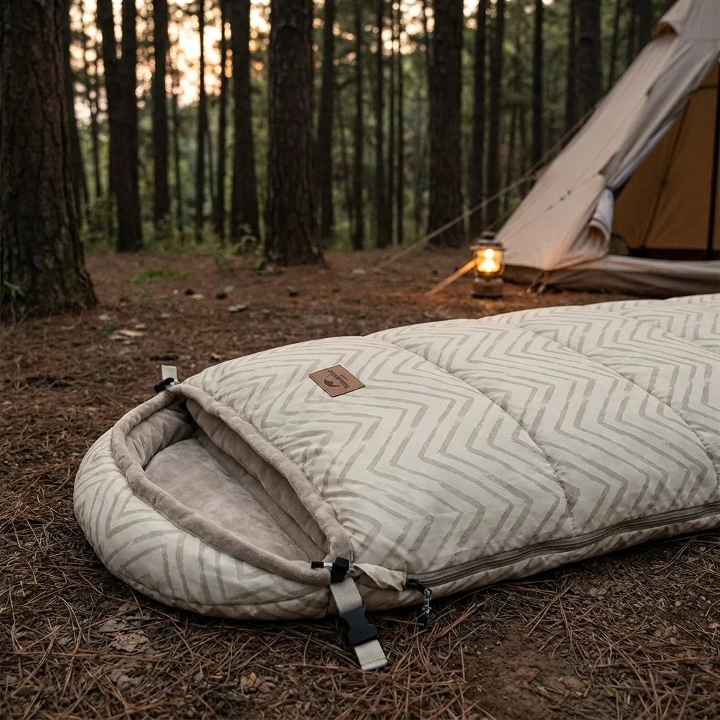 Спальний мішок Naturehike DP100 CNK2300SD012 лівий, бежевий