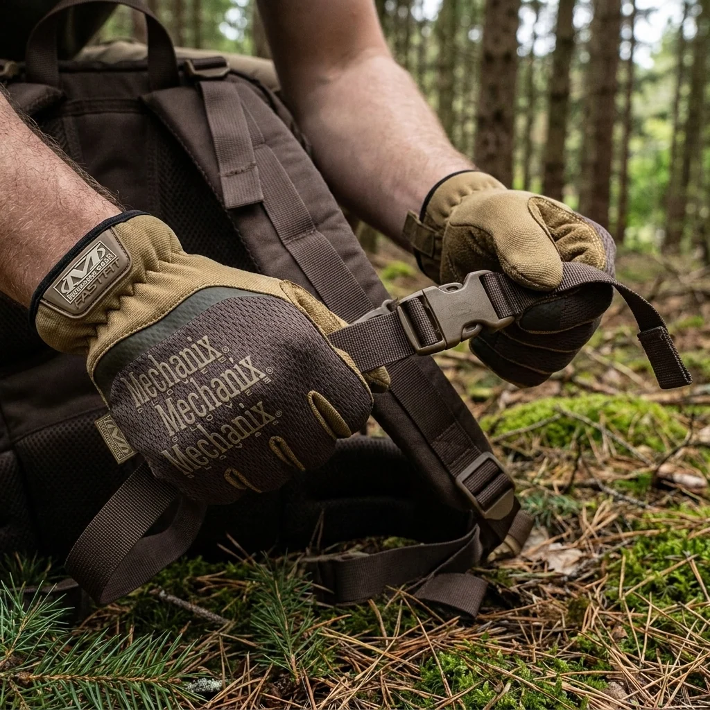Рукавиці коричневі Mechanix FastFit