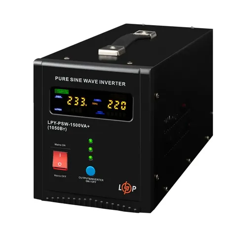 ДБЖ LogicPower LPY-PSW-1500VA+ (1050Вт) 10A/15A з правильною синусоїдою 24V — фото 3