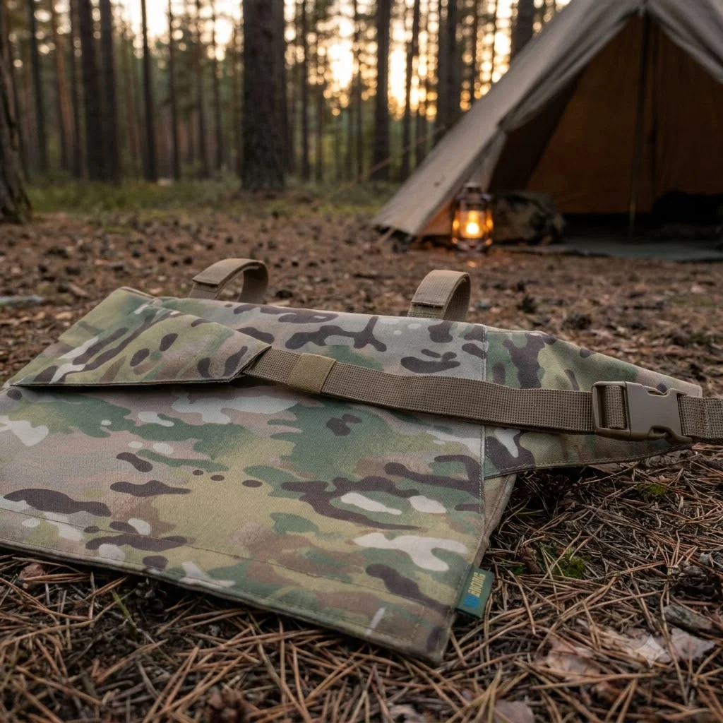 Каремат-сидушка Kiborg 20mm (посилена) Cordura Мультикам під бронепакет