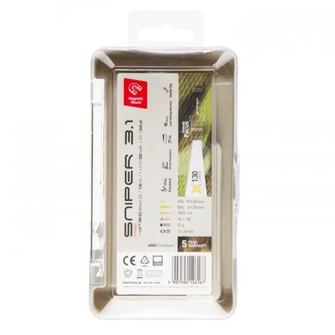 Ліхтар тактичний Mactronic Sniper 3.1 (130 Lm) USB Rechargeable Magnetic (THH0061) — фото 11
