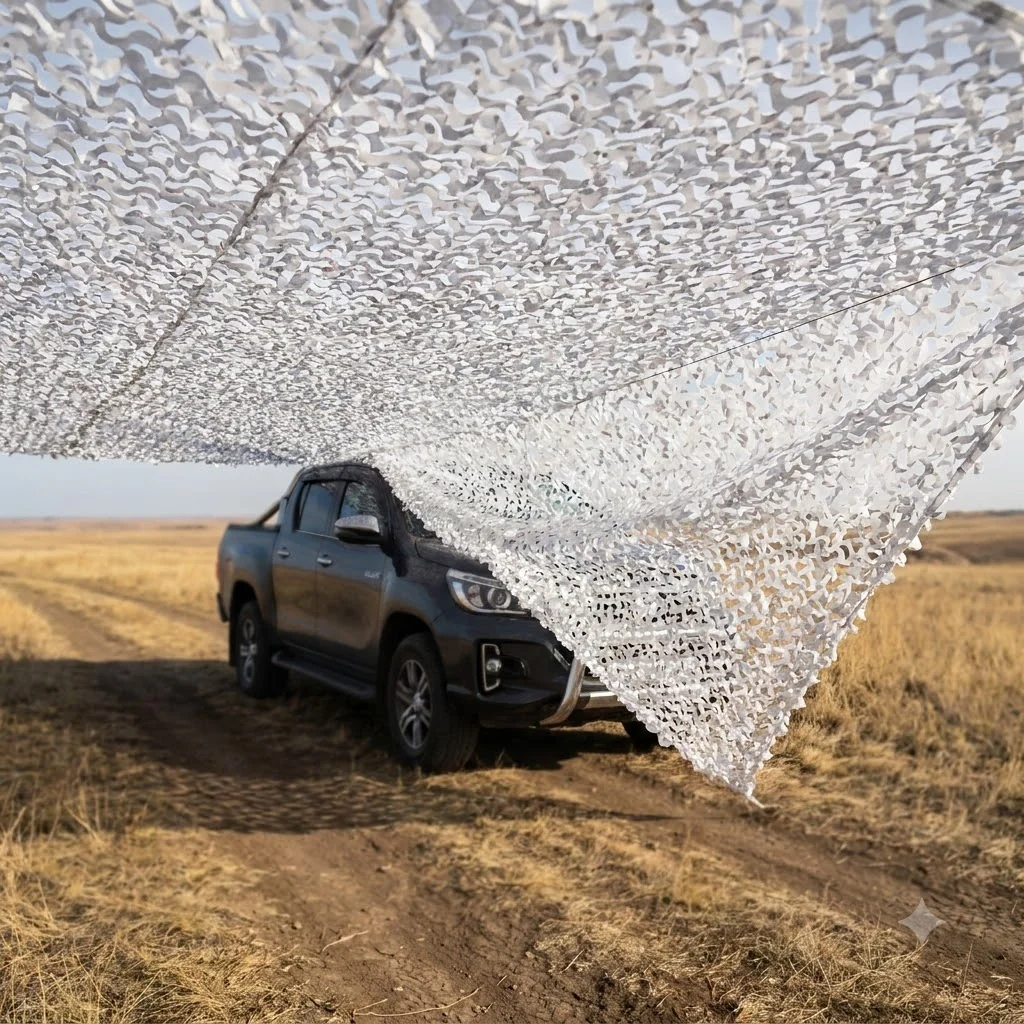 Зимова маскувальна сітка Militex Альпійська клякса 2х2,5м (площа 5 кв. м.)