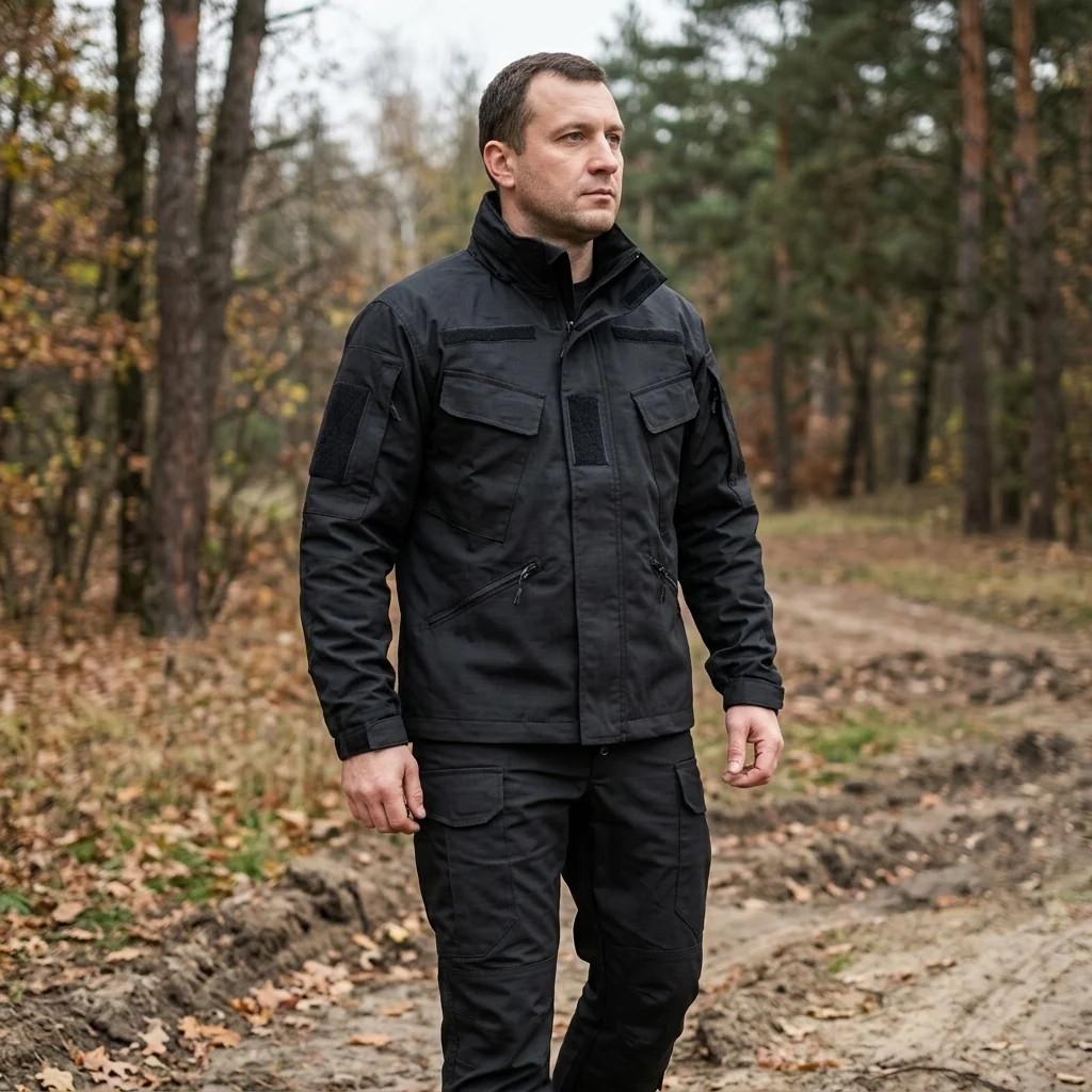 Польовий костюм FS Stretch-RipStop (Кітель та штани) для ЗСУ - Чорний