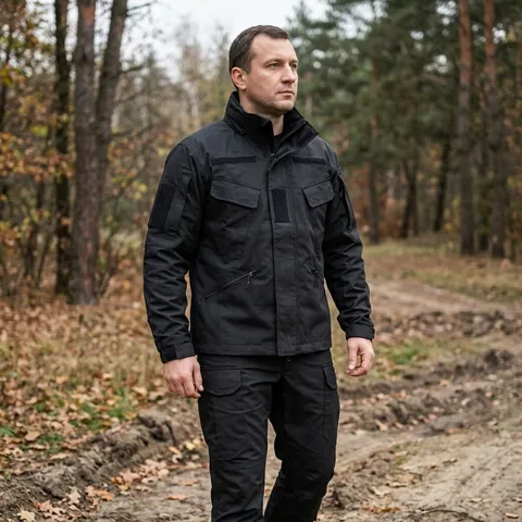 Польовий костюм FS Stretch-RipStop (Кітель та штани) для ЗСУ - Чорний
