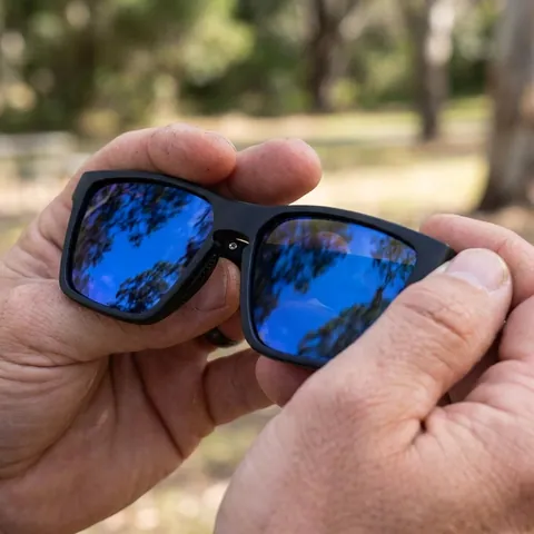 Окуляри BluWater Sandbar Polarized (G-Tech blue), дзеркальні сині, Чорний — фото 3