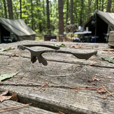 Захисні окуляри Venture Gear Tactical Drone 2.0 Green (clear) Anti-Fog, прозорі в зеленій оправі, Коричневий