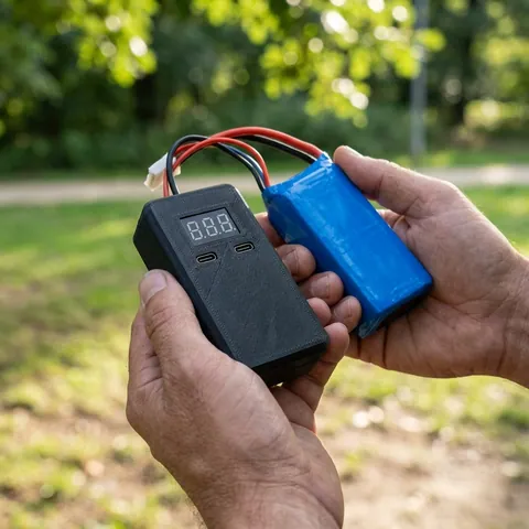 Перехідник блок живлення для заряджання телефона від fpv батареї 2 TYPE - C виходи — фото 3