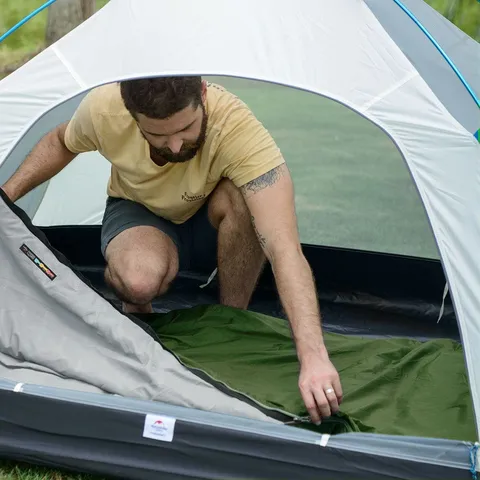 Спальник надлегкий Naturehike LW180 NH21MSD04 лівий, (15°C), p-p XL, темно-зелений — фото 5