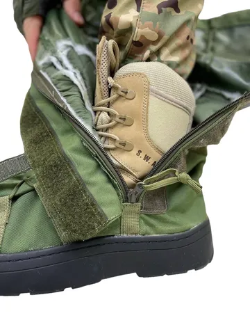 Бахіли водозахисні на взуття OVER BOOT олива — фото 5