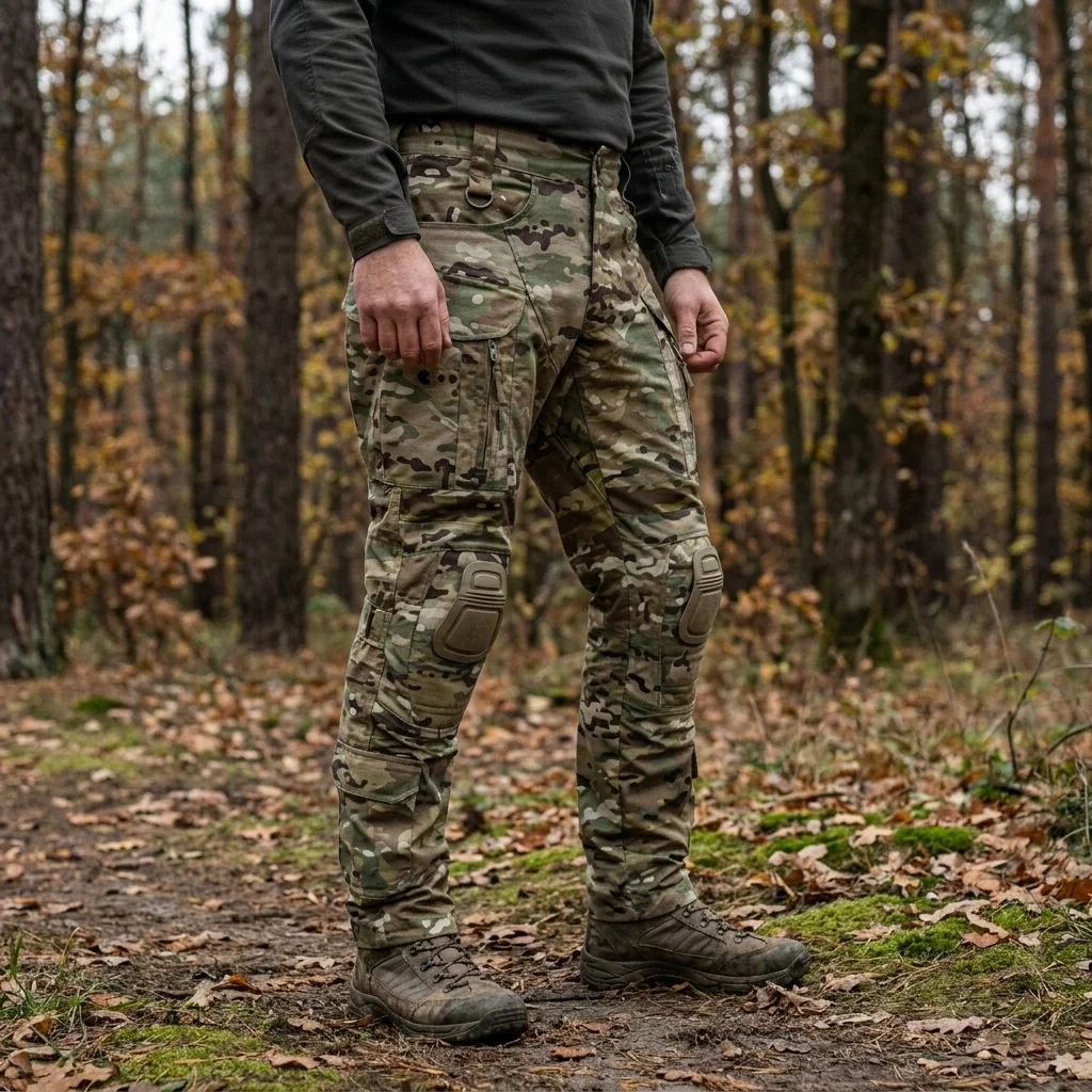 Тактичні штани з наколінниками Kalista Military Full-Pro ріп-стоп мультикам