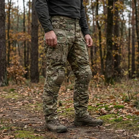 Тактичні штани з наколінниками Kalista Military Full-Pro ріп-стоп мультикам